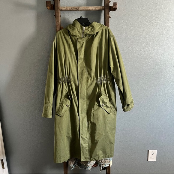 Like New SEA New York Elodie Windbreaker, Army - Picture 5 of 10